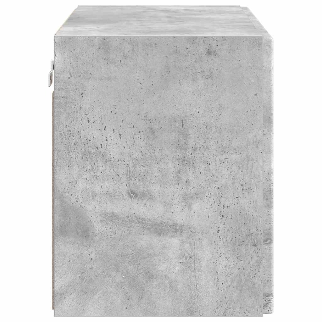 Wall Mounted TV Cabinet Concrete Grey 59.5 x 31 x 40 cm Particleboard