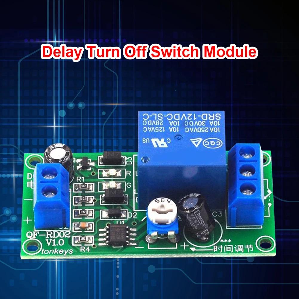 Time Delay Relay Module Timer Relay Timer Switch Board 12V DC 0-60s Adjustable Switch Board Timing Turn Off Board NE555