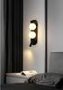 Pati - Modern Wall Lamp 31cm Gold Brass + Milky Ball