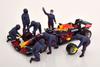 American Diorama Pit Crew Set III Blue Figure Set American Diorama Pit Crew Metal Figures Set 1/18 7-piece [item]