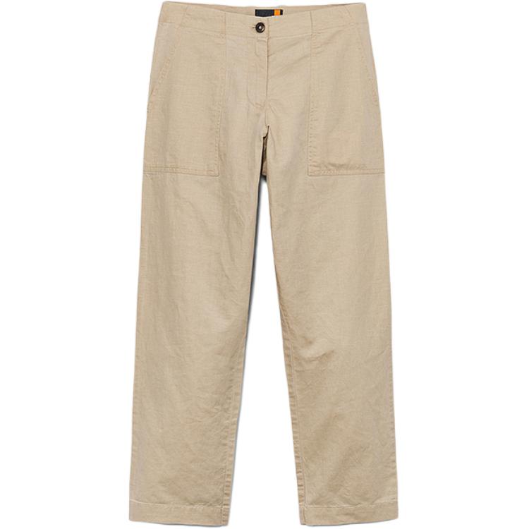 Timberland SS25 Solid Color Breathable Outdoor Casual Loose Cargo Pants Women pants Earth-Tone A67DQ-Y94