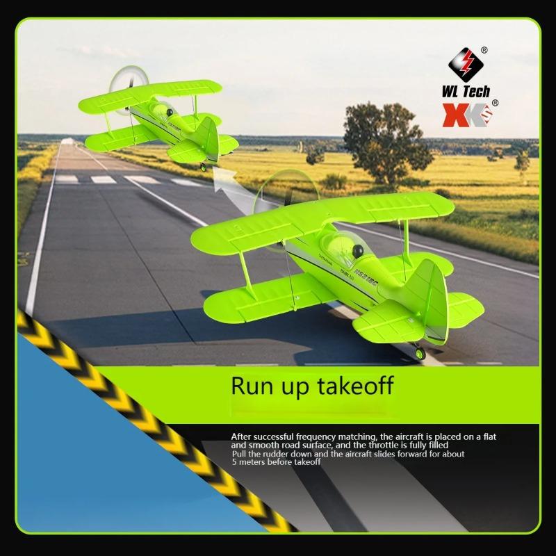 WLtoys A310 Glider Beechcraft D17S Biplane High Simulation 3D/6G System Model Aircraft Brushless Aerobatics RC Toy