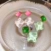 Moderne Trendige Grüne Gelee Rhombus Geometrie Ohrringe Damenmode Sommer Temperament Hängeohrringe Ungewöhnliche Mode Zirkon