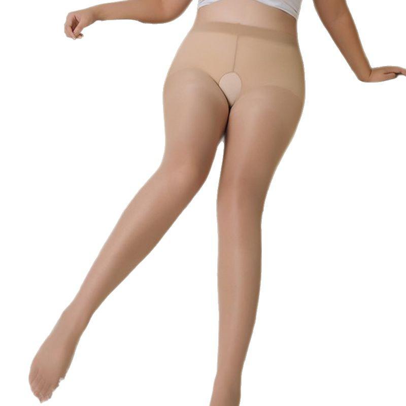 Plus Size Crotchless Ultra-Thin Summer Stockings - Sexy, Anti-Snag Women's Hosiery
