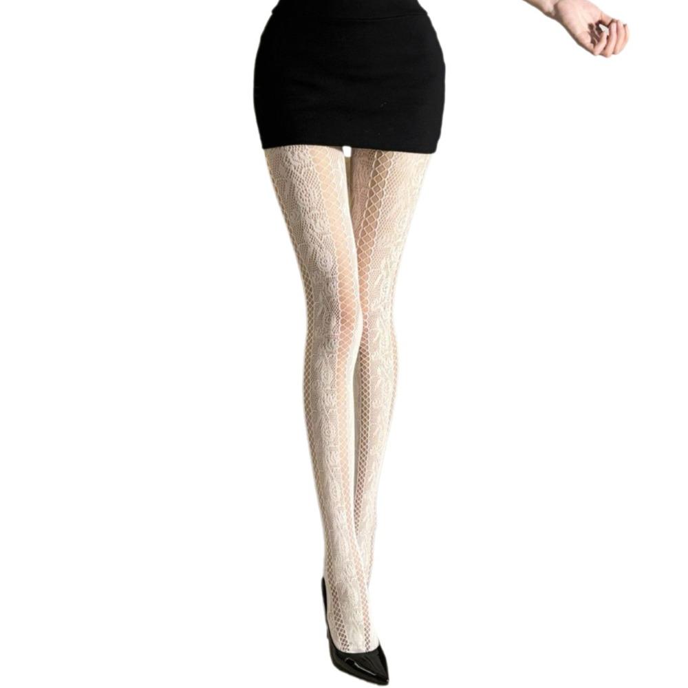 Mesh Design Fishnet Stockings Hollow Out Flower Pattern Hollowed Out Pantyhose  Summer Season 4