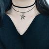 Novel Hollow Star Pendant All-matched Clavicle Chain Leathers Rope Neck Chain