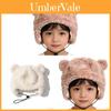 Winter Plush Bear Ears Kid Parents Warm Ear Protector With Flap For Family Use