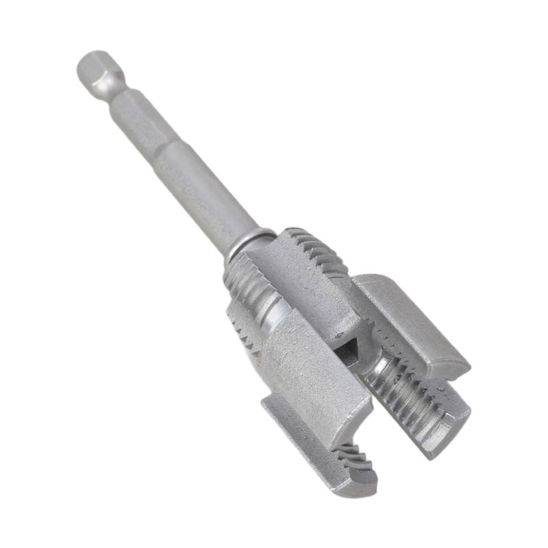 Pipes Threading Set 2 Standard Size Carbon Steel Cutter Hex Shank Compatibility Plumbing Maintenance Tool