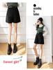 Plus Size High Waist Corduroy Shorts - Women's Autumn/Winter Wide Leg, Loose Casual Five-Point Shorts