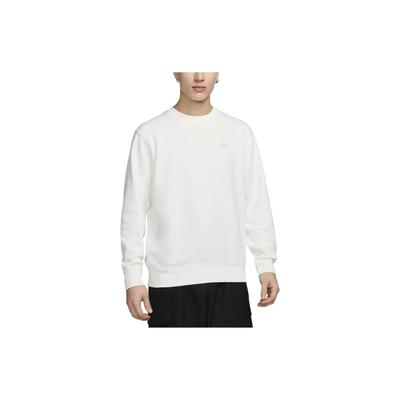 Nike Sportswear Club Solid Color Crew Neck Casual Pullover Long Sleeve Sweatshirt Men Sweatshirt White BV2667-133