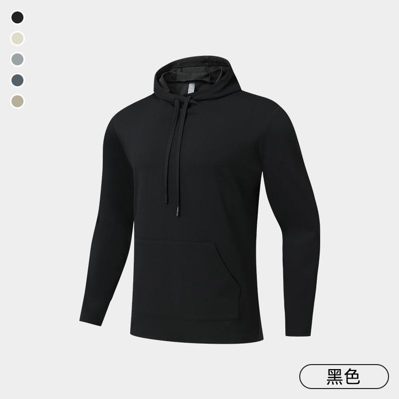 

Autumn Winter New Style Hooded Pullover Long Sleeve Fashion Casual Sports Top Outdoor Running Fitness Outfit Sweatshirt Hoodie XXL чорний