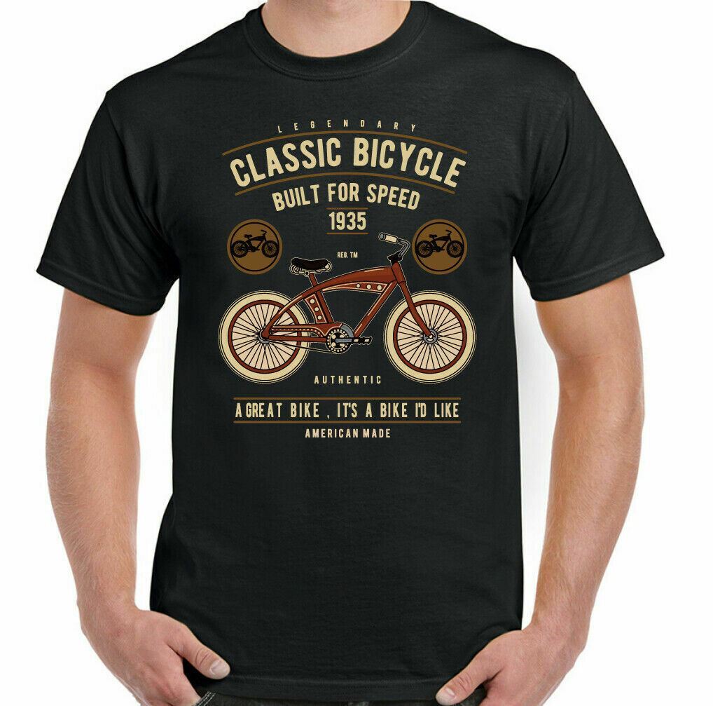 Cycling T-Shirt Classical Bicycle Mens Funny Bike MTB Racer Road Mountain Cycle 3XL