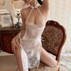 Sex Lingerie Retro Perspective Lace Cheongsam Sexy Eyelashes Nightdress Hot Temptation Pajamas