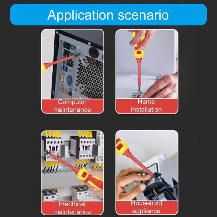 Set di cacciaviti isolati per elettricista 1000V, Set di 13 cacciaviti professionali con impugnatura ammortizzata, Strumento per riparazioni domestiche