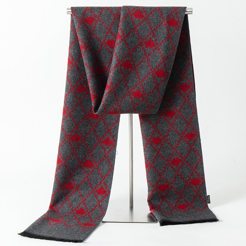 Klassischer gestreifter Herrenschal – europäischer und amerikanischer Stil, perfektes Geschenk für den Freund, für Business und Freizeit