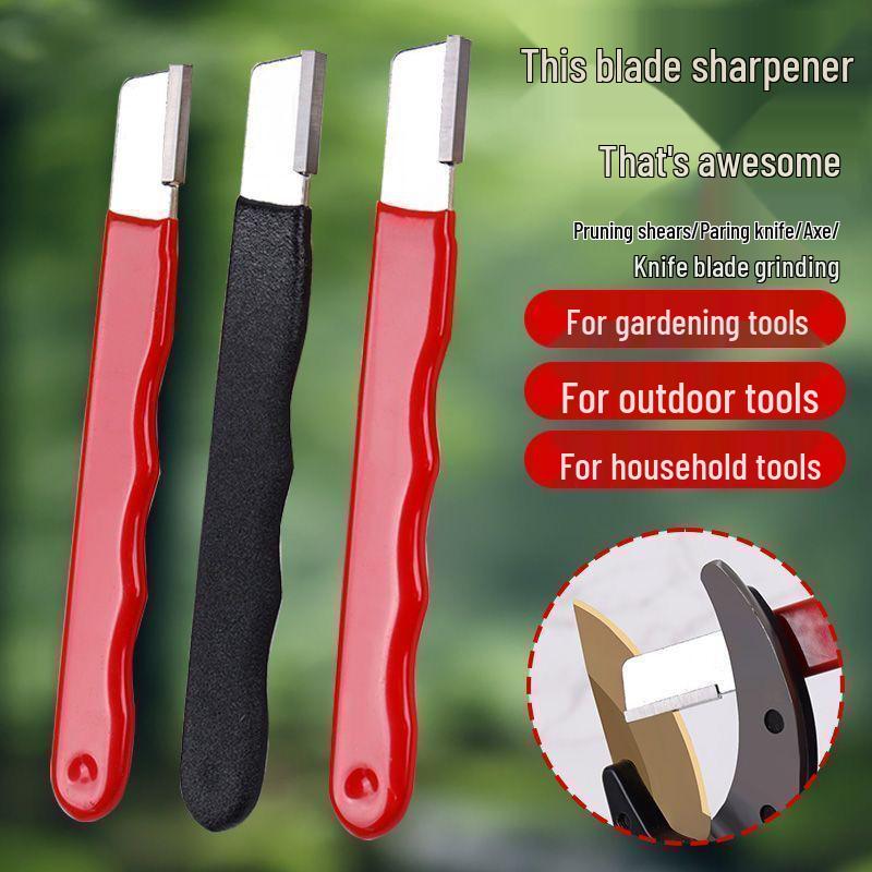 Household Knife & Scissors Sharpener – Quick Sharpening Stone for Kitchen and Garden Tools