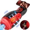 Erwachsenenspielzeug per App steuern, männlicher Masturbator, männliches Sexspielzeug - Handyhalter, Penis Pumpe, männliches Sexspielzeug, geeignet für Männer mit 9 Saug- und 9 Vibrationsstufen,