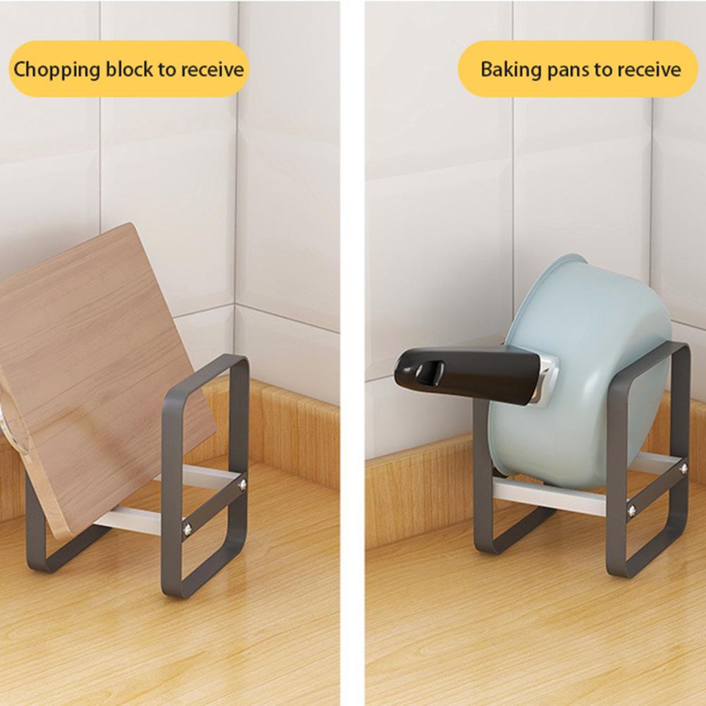 Sturdy Kitchen Storage Rack Pot Lid Cooking Plate Soup Spoon Holder Metal Shelf Organizer For Modern Kitchen Accessories