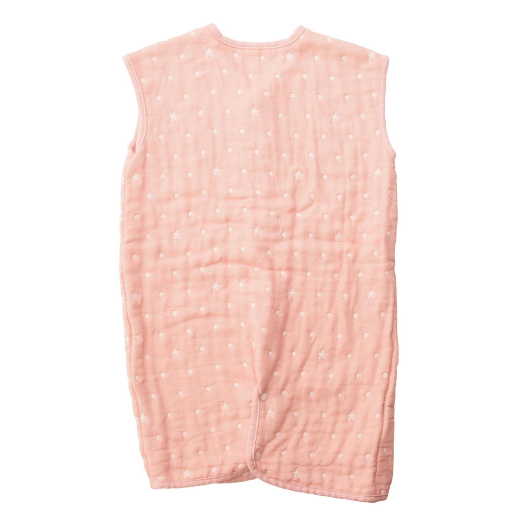 AngeloLux Mull-Schlafanzug für Babys und Neugeborene in Blass cm (Hergestellt in Japan, 6-lagig) Rosa, 80-100