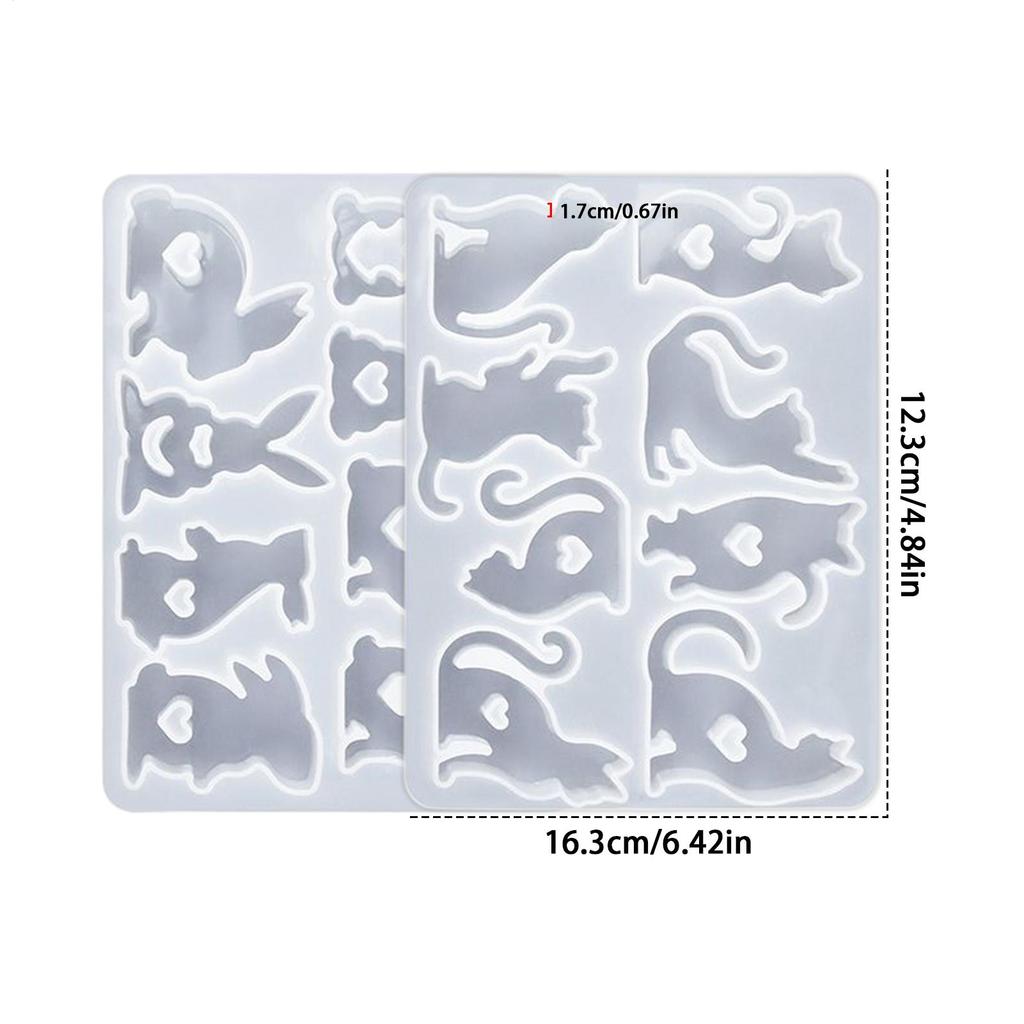 Cute Rabbit Silicone Mold For Epoxy Resin Gypsum Candle Ornament DIY Rabbit Silicone Mold Easter Decoration Crafts Casting Mould