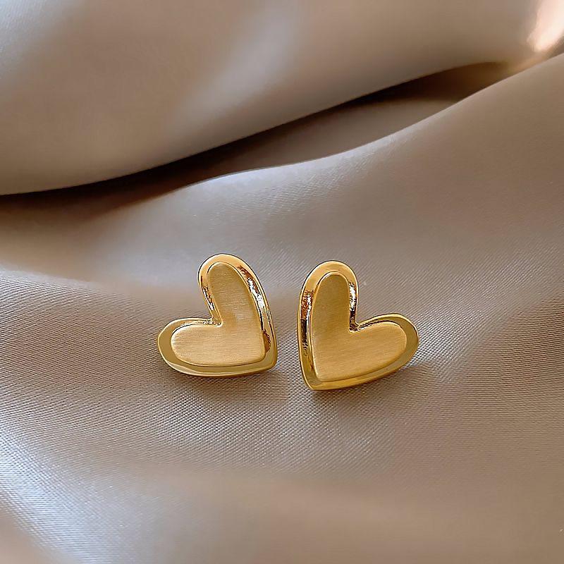 Gold Brushed Small Sugar Cube Stud Earrings for Women 2025 New Arrival Best Selling Accessible Luxury Fancy Dignified Generous Style Unique Earrings