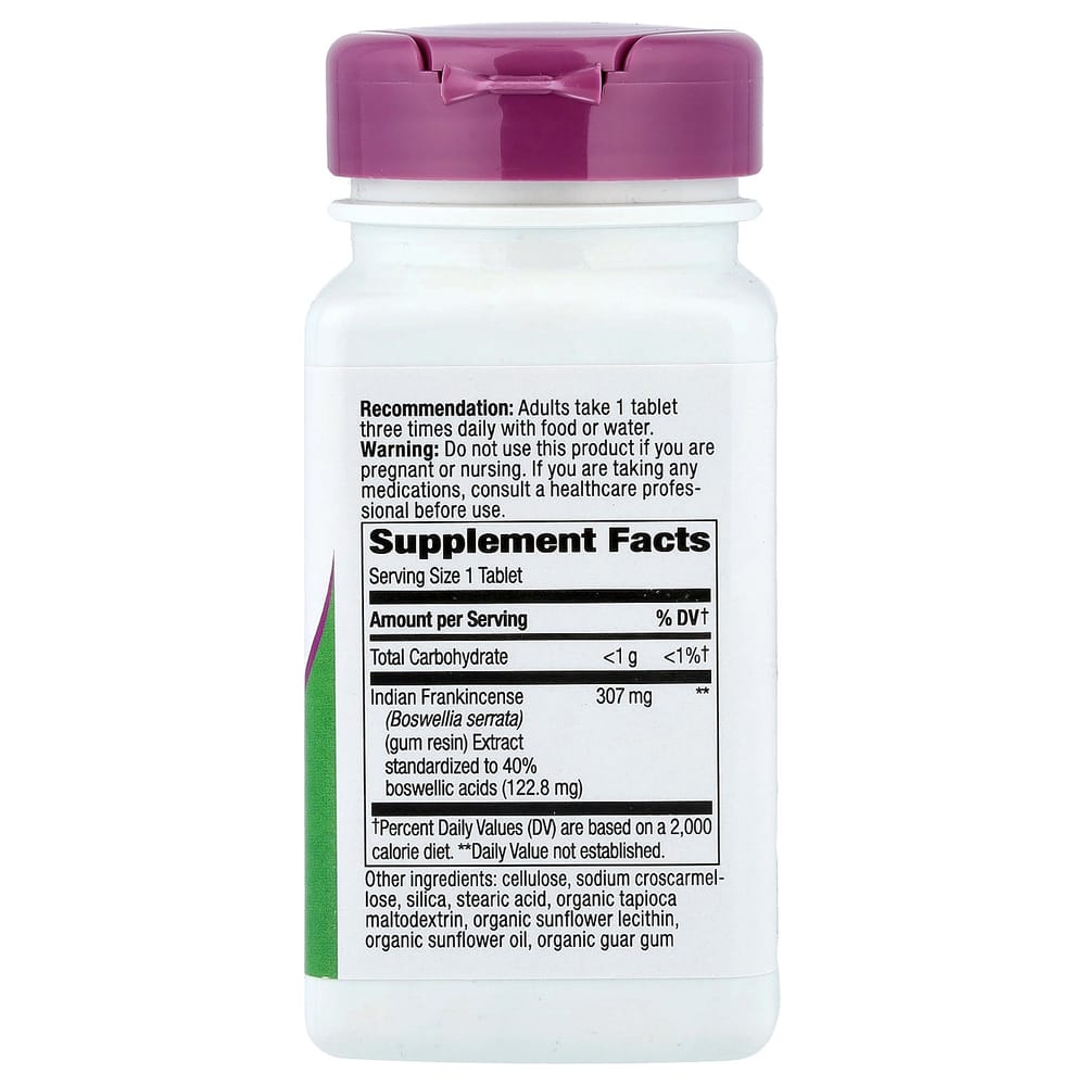 Nature's Way Boswellia Premium Extract 307mg 60 Tablets