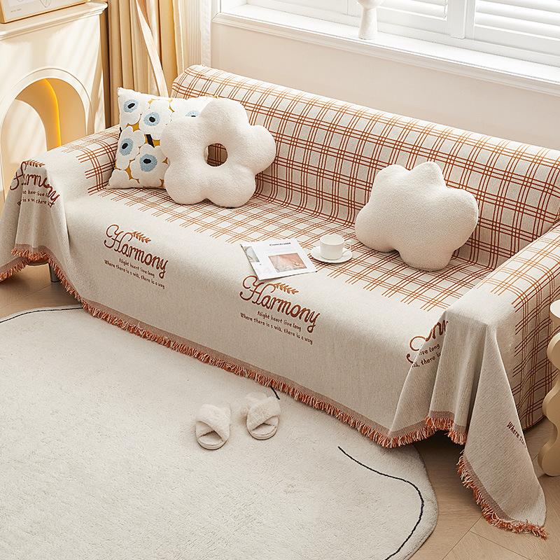 Chenille-Sofabezug, universeller Couch-Handtuch, staubdichter Sofakissenbezug, Anti-Katzen-Kratzschutzbezug, Sofadecke, Teppich