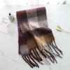 Autumn Winter Luxury Women Scarves 240*38Cm Men Thickening Warm Scarf Rainbow Plaid Tassel Shawl Cashmere Imitation Fashion Wrap
