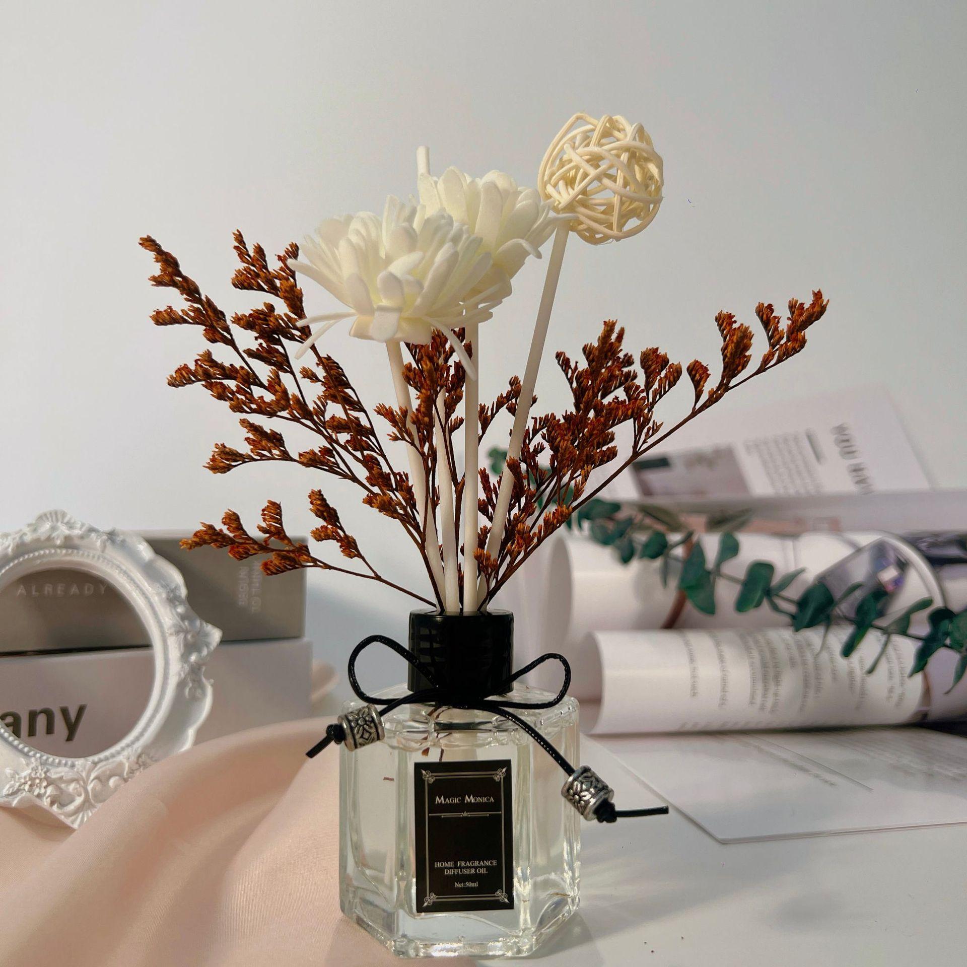 

50 мл привлекательный флакон-диффузор долговечный привлекательный освежитель воздуха ароматерапия Sandalwood белый