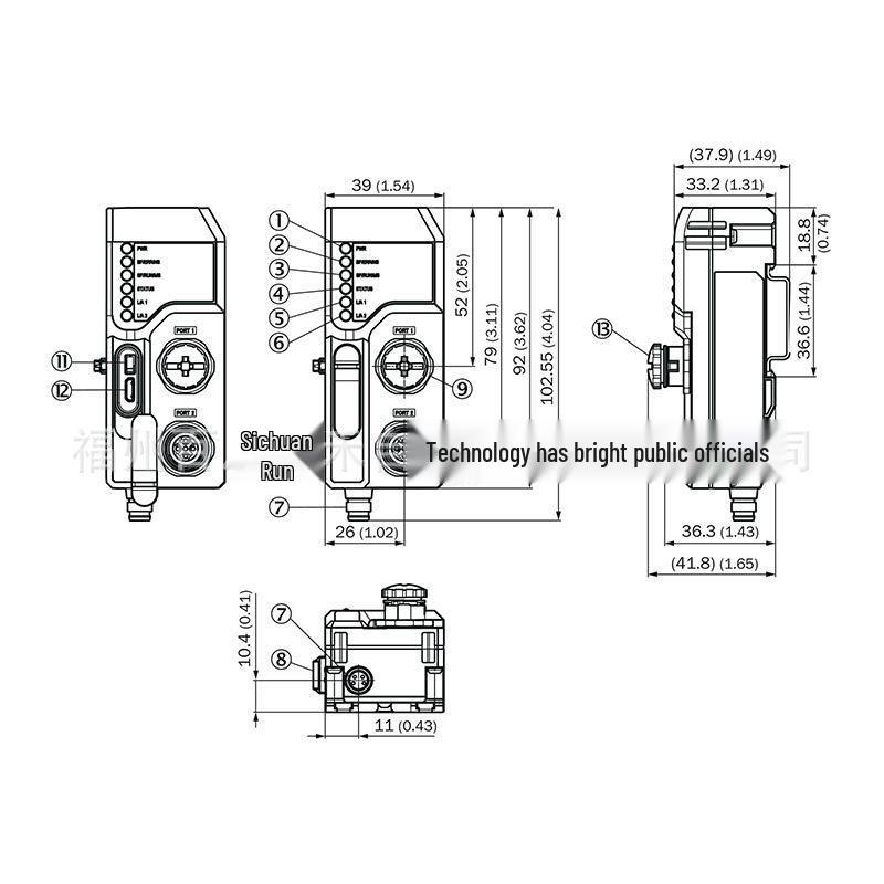 Совершенно новый модуль полевой шины WI180C-EC с высокой скоростью передачи данных, датчик 6068089 WI180C-EC Basic