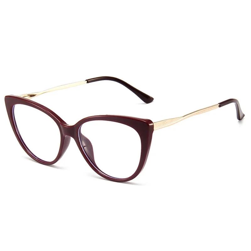 

Fashionable Cat-eye Optical-grade Glasses Frames Women Timeless Transparent Lens Optical-grade Eyeglasses Frame Prescription-ready Spectacle Frames