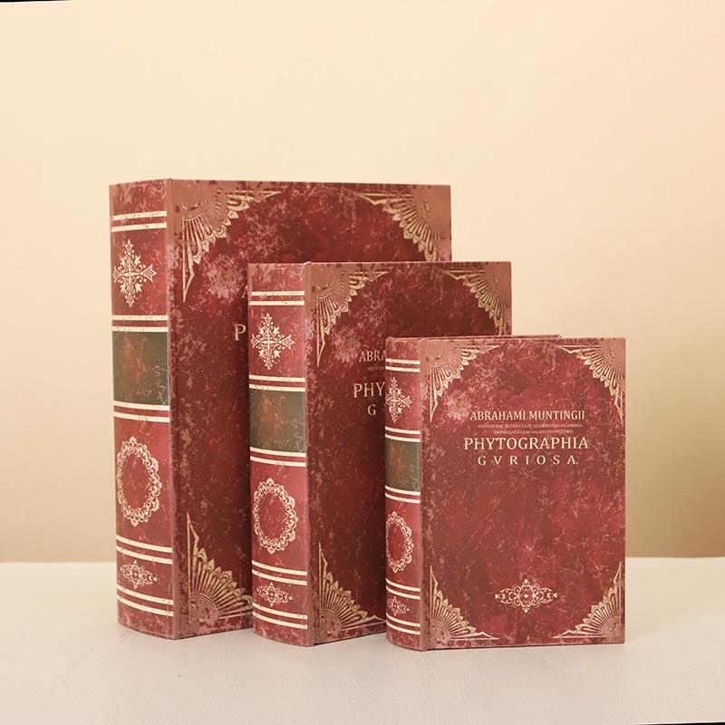 Retro Simulation Book Storage Box - Creative Bookshelf and TV Cabinet Ornament