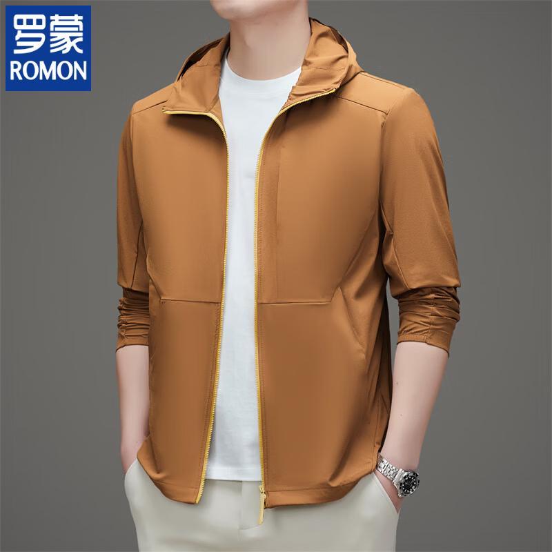 

Romon Men s Hooded Sun Protection Casual Jacket L