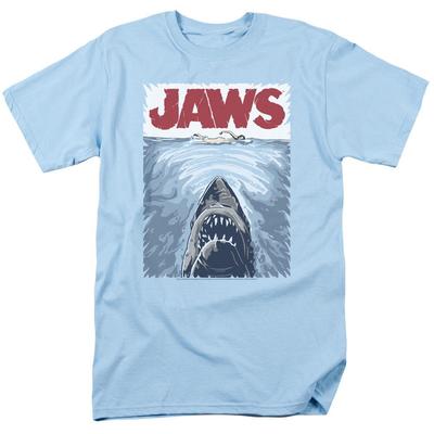Jaws Grafik Poster T-Shirt Größen S-4XL NEU