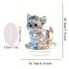 Acrylic Dog Statue Figurines Table Centerpieces Animal Figurines Sculptures Table Ornament for Home Office Decors
