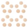 100Pcs Unfinished Half Craft Ball 15Mm Light Yellow Wooden Hemisphere Smooth Splinter Free DIY Craft Supplies for Party Props
