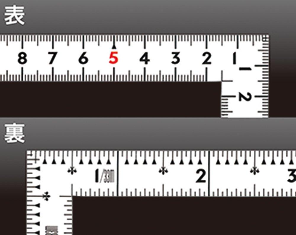 Shinwa Sokutei Curved Ruler Same Thickness Shaku 6 Sun Combined Scale Masterpiece White 11106 50cm/1