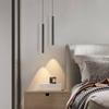 2024 New Minimalist LED Chandelier Modern Simple Line Lamp for Home Living Bedroom Bedside Bar Pendent Lights Furniture Luster
