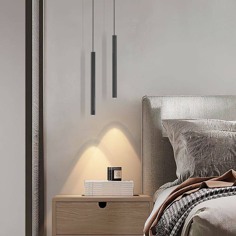 2024 New Minimalist LED Chandelier Modern Simple Line Lamp for Home Living Bedroom Bedside Bar Pendent Lights Furniture Luster