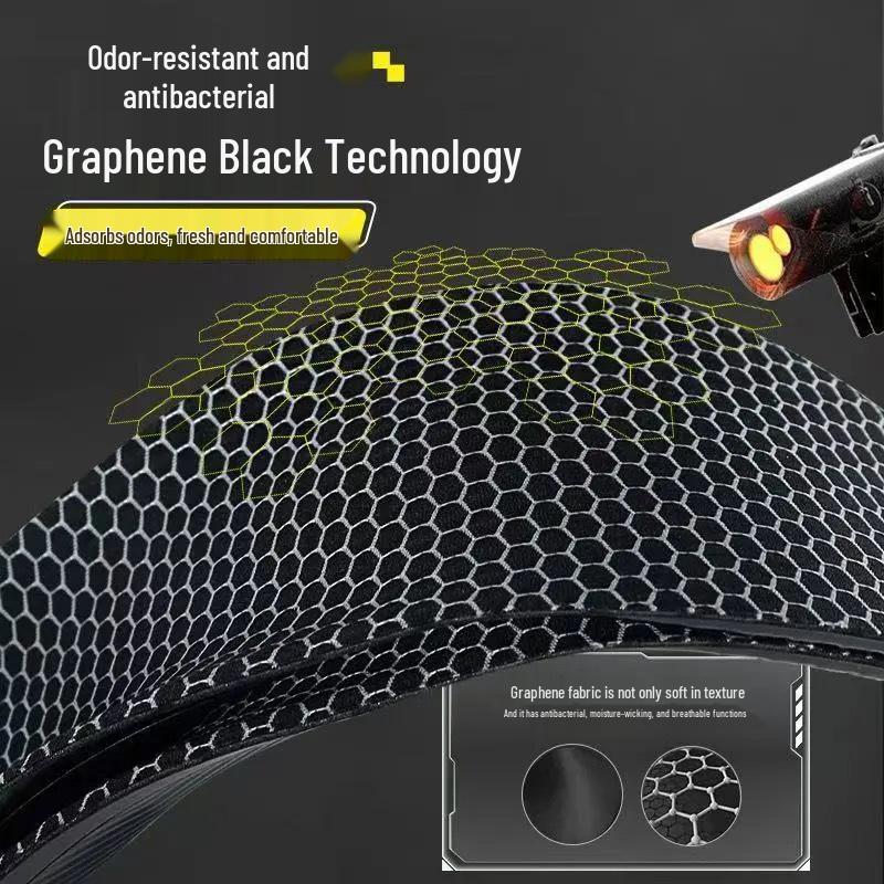 Graphene Anti-Odor Sports Insoles: Breathable, Shock-Absorbing, Sweat-Absorbing, Arch Support for Men and Women