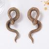 Personality trend creative design sense exaggerated alloy animal snake earrings cold wind female stud earrings