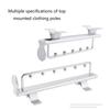 Telescopic Clothes Hanger Clothes Rack Storage Device for Wardrobe Vertical and Longitudinal Rod Clothes Hanging Rod
