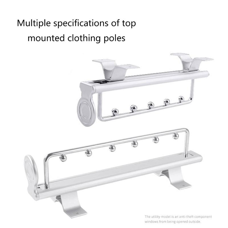 Telescopic Clothes Hanger Clothes Rack Storage Device for Wardrobe Vertical and Longitudinal Rod Clothes Hanging Rod