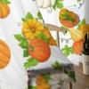 Pumpkins And Green Leaves Sheer Curtains For Living Room Window Transparent Voile Tulle Curtain Bedroom Drapes Home Decor