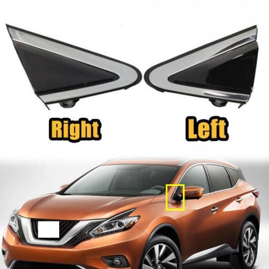 For Nissan Murano 2015-2018 Chrome Front Door Fender Mirror Molding Corner Trim