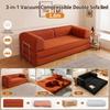 1,8m 3 em 1 Casa Chenille Aspirador Compressível Sofá-Cama Duplo Dobrável Sofá de Chão Loveseat Macio Sofá Preguiçoso Para Sala de Estar Quarto Escritório