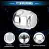 10 Pcs Wheel Lug Nuts Compatible for Honda Odyssey for Honda Pilot, Durable Chorme Plated M14x1.5 Carbon Steel Silver Tone Tire Lugnuts