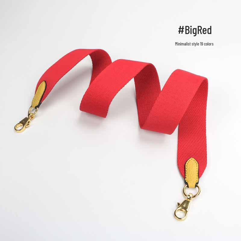 Evelyne Bucket Bag with Genuine Leather and Cotton Canvas Shoulder Strap