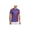 Nike Geometric Pattern Full Print Round Neck Short Sleeve Soccer Jersey Retro Men Jersey Signal-Blue DJ8560-404