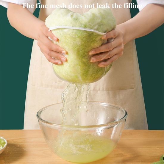 3Pcs Mesh Cheesecloth Bags for Nut Milk Soy Milk Reusable Straining Bags for Dumpling Fillings Unbleached Cloth